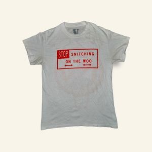 Pop Smoke x Vlone Stop Snitching T-Shirt